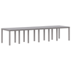 Hage Spisegruppe 13 pcs Lysegrå Polt rattan