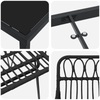 Hage Spisegruppe 3 pcs Svart Poly rattan
