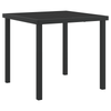 Hage Spisegruppe 3 pcs Svart Poly rattan
