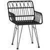 Hage Spisegruppe 3 pcs Svart Poly rattan