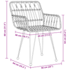 Hage Spisegruppe 3 pcs Svart Poly rattan
