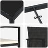 Hage Spisegruppe 5 pcs Svart Poly rattan
