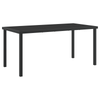 Hage Spisegruppe 5 pcs Svart Poly rattan
