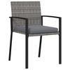 Hage Spisegruppe 5 pcs Grå Poly rattan