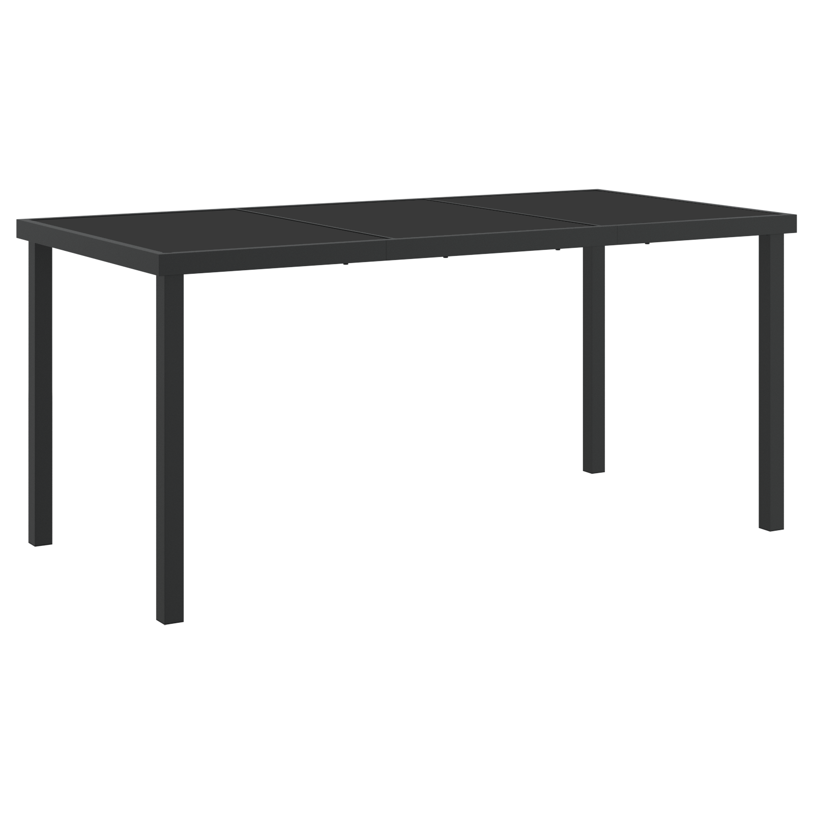 Hage Spisegruppe 5 pcs Hvit 160 x 80 x 73 cm Textilene og stål