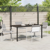 Hage Spisegruppe 5 pcs Hvit 160 x 80 x 73 cm Textilene og stål