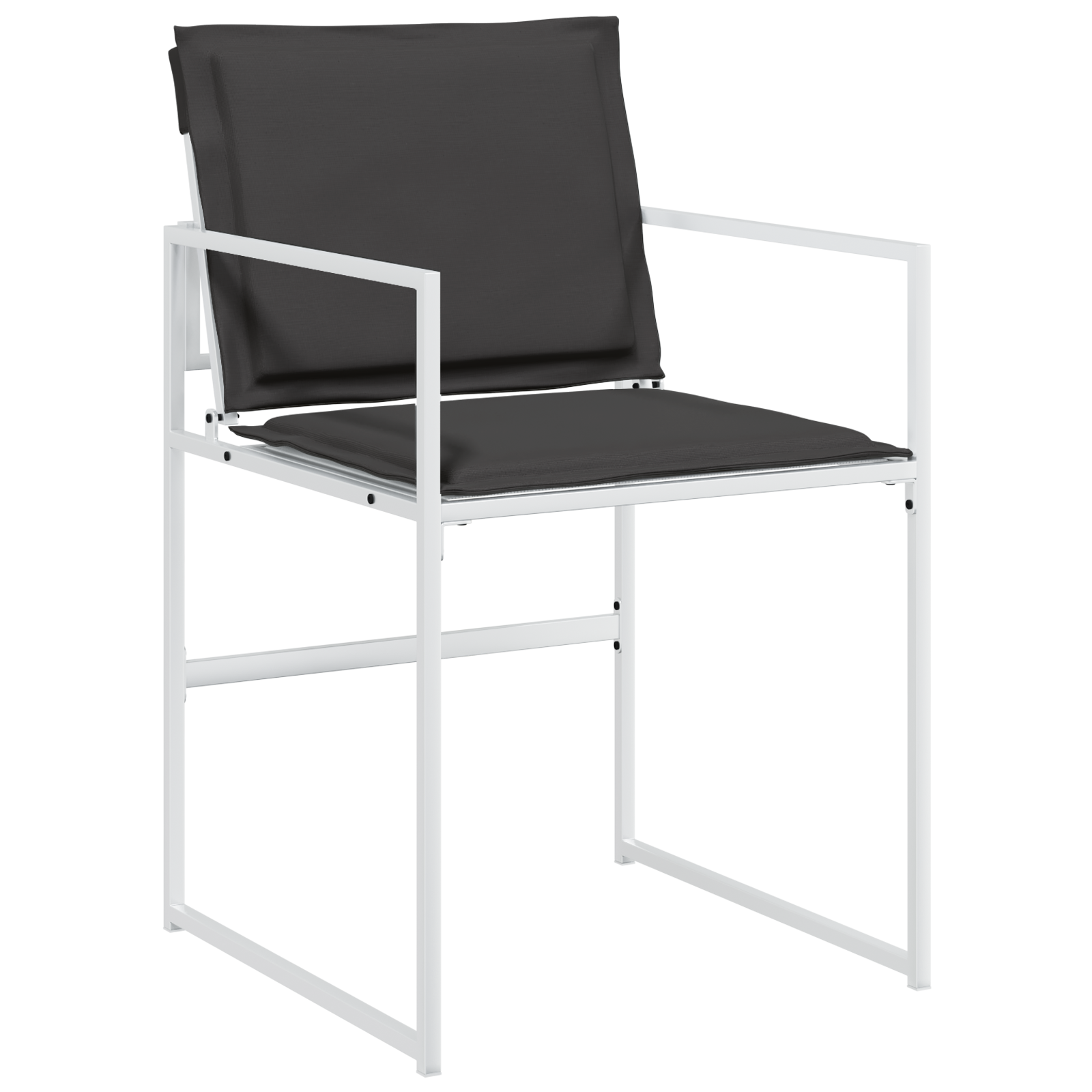 Hage Spisegruppe 5 pcs Hvit 140 x 70 x 73 cm Textilene og stål