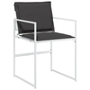 Hage Spisegruppe 5 pcs Hvit 140 x 70 x 73 cm Textilene og stål
