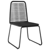 Hage Spisegruppe 3 pcs Svart Poly rattan