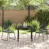 Hage Spisegruppe 3 pcs Svart Poly rattan