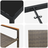 Hage Spisegruppe 5 pcs Grå Poly rattan