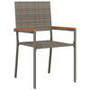 Hage Spisegruppe 5 pcs Grå Poly rattan