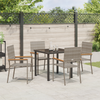 Hage Spisegruppe 5 pcs Grå Poly rattan