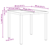 Hage Spisegruppe 5 pcs Grå Poly rattan