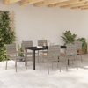 Hage Spisegruppe 7 pcs Grå Poly rattan