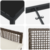 Hage Spisegruppe med pute 7 pcs Brun Poly rattan