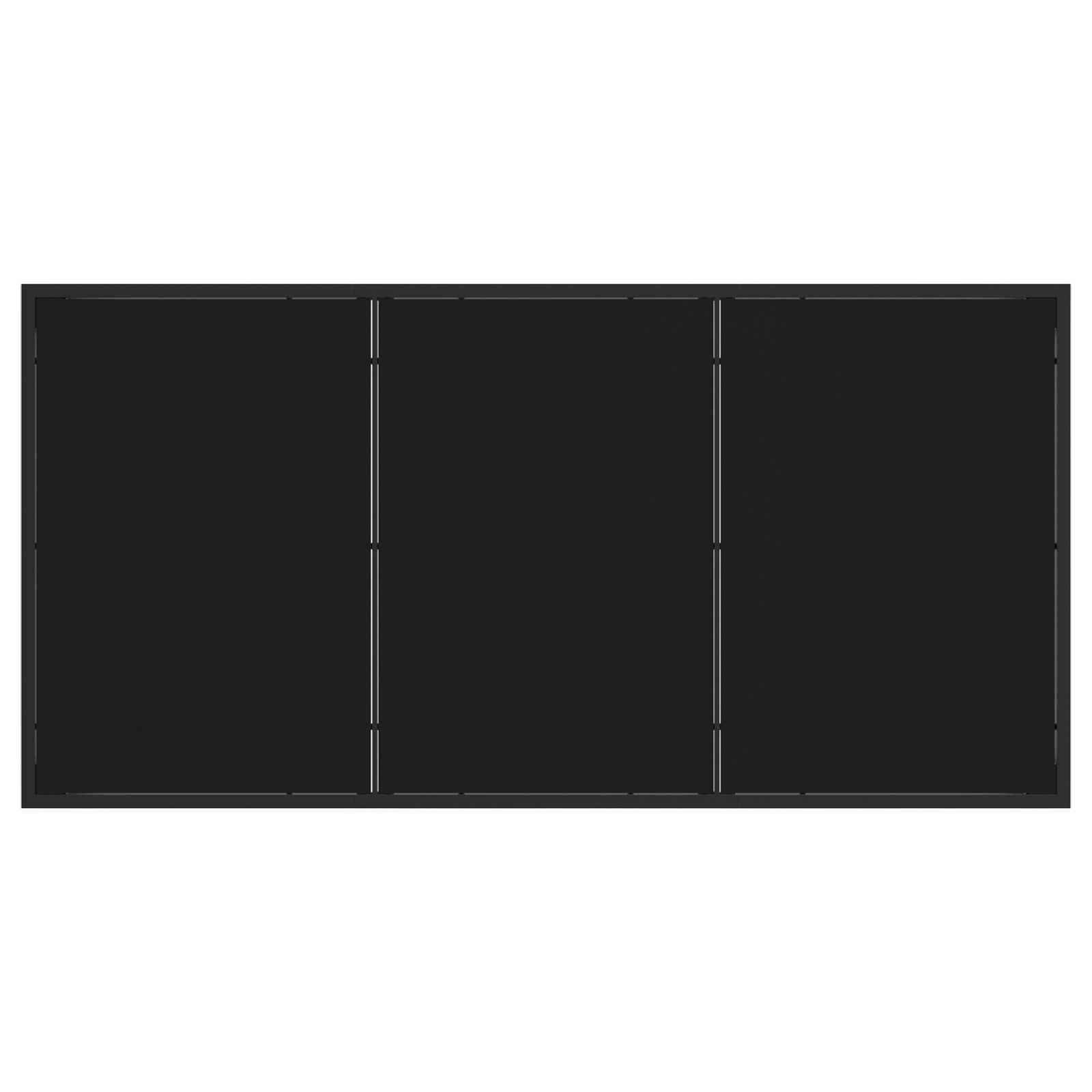 Hage Spisegruppe 5 pcs Svart polyrotting