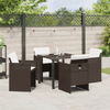 Hage Spisegruppe 5 pcs Brun polyrotting