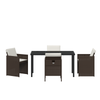Hage Spisegruppe 5 pcs Brun polyrotting