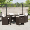 Hage Spisegruppe 5 pcs Brun polyrotting