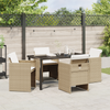Hage Spisegruppe 5 pcs Beige polyrotting