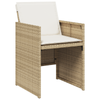 Hage Spisegruppe 5 pcs Beige polyrotting