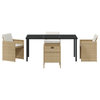 Hage Spisegruppe 5 pcs Beige polyrotting