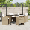 Hage Spisegruppe 5 pcs Beige polyrotting