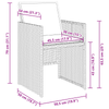 Hage Spisegruppe 5 pcs Beige polyrotting