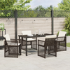 Hage Spisegruppe 5 pcs Brun polyrotting