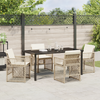 Hage Spisegruppe 5 pcs Beige polyrotting