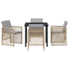 Hage Spisegruppe 5 pcs Beige polyrotting