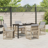 Hage Spisegruppe 5 pcs Beige polyrotting