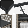 Hage Spisegruppe 5 pcs Grå Poly rattan