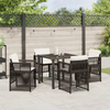 Hage Spisegruppe 5 pcs Brun Poly rattan