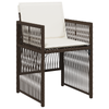 Hage Spisegruppe 5 pcs Brun Poly rattan