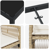 Hage Spisegruppe 5 pcs Beige Poly rattan