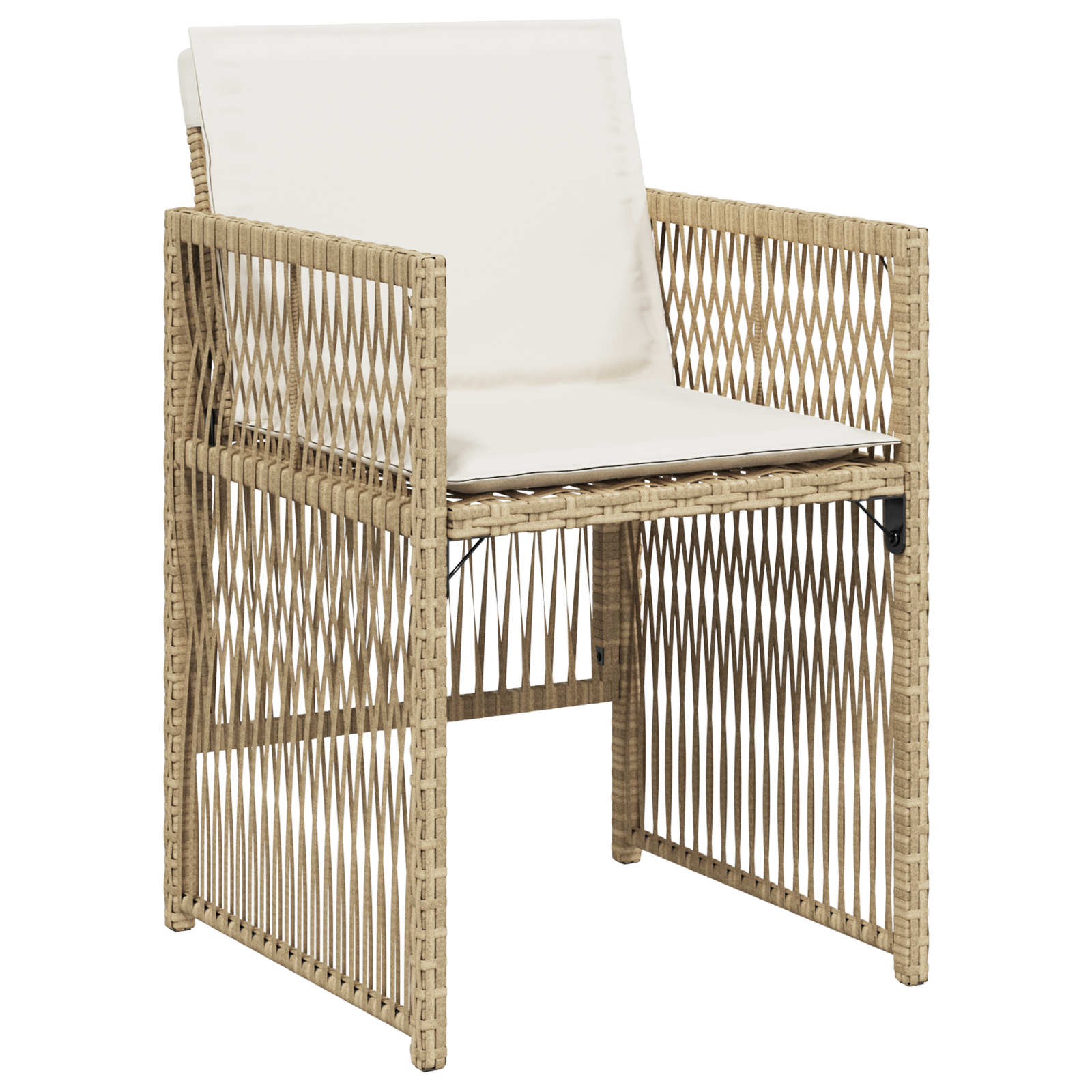 Hage Spisegruppe 5 pcs Beige Poly rattan