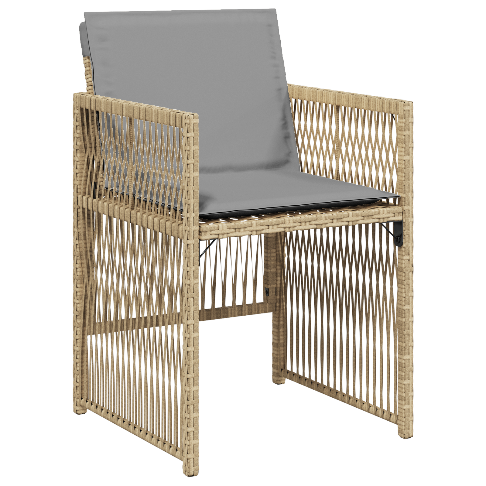 Hage Spisegruppe 5 pcs Beige Poly rattan