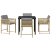 Hage Spisegruppe 5 pcs Beige polyrotting