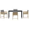 Hage Spisegruppe 5 pcs Beige polyrotting