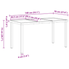 Hage Spisegruppe 5 pcs Beige polyrotting