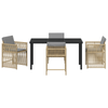 Hage Spisegruppe 5 pcs Beige polyrotting