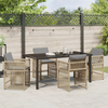 Hage Spisegruppe 5 pcs Beige polyrotting