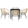 Hage Spisegruppe 5 pcs Brun polyrotting