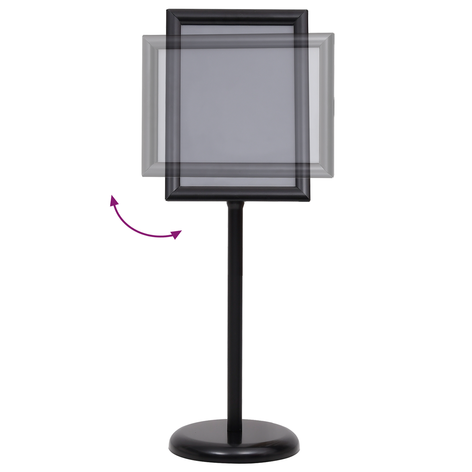 Plakatstativer 2 pcs Svart 45 x 33 x 88 cm Aluminiumlegering