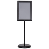 Plakatstativer 2 pcs Svart 45 x 33 x 88 cm Aluminiumlegering