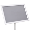 Plakatstativer 2 pcs sølv 45 x 33 x 88 cm Aluminiumlegering