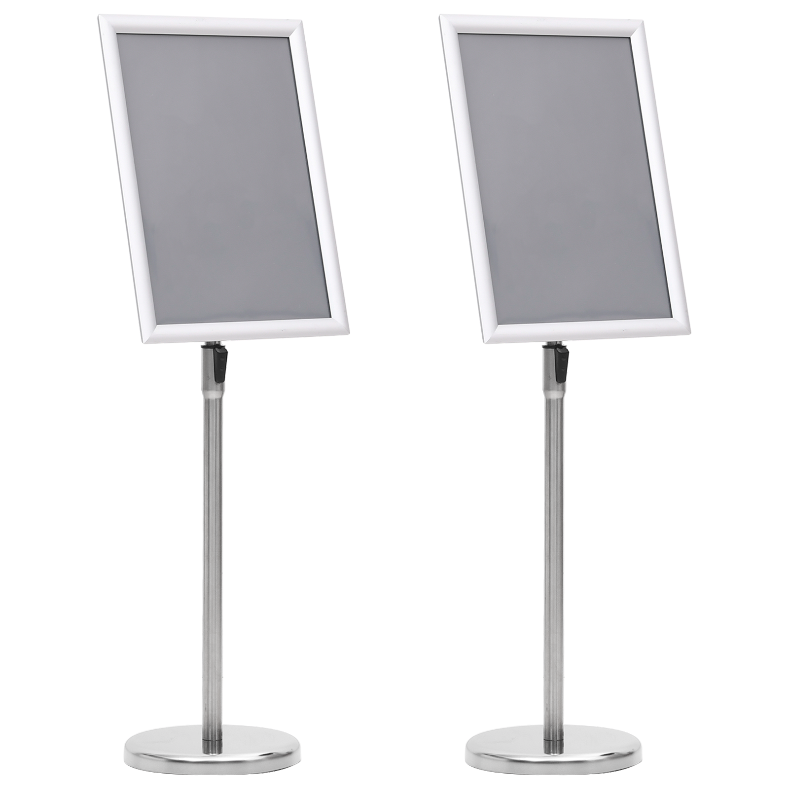 Plakatstativer 2 pcs sølv 45 x 33 x 88 cm Aluminiumlegering