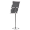 Plakatstativer 2 pcs sølv 45 x 33 x 88 cm Aluminiumlegering